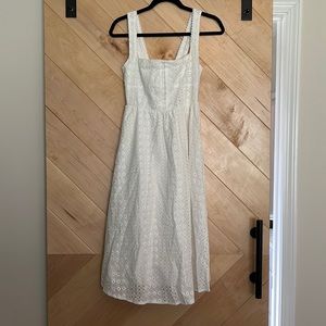 White eyelet sun dress